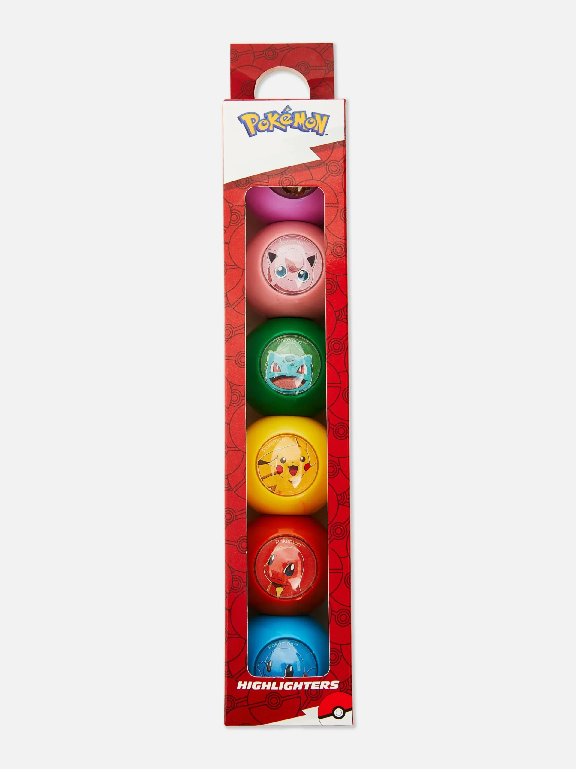 Lot De 6 Surligneurs Empilables Pokémon