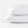 Lot De 2 Taies D'oreiller Blanches Essential