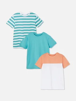 Lot De 3 T-shirts à Imprimés Variés