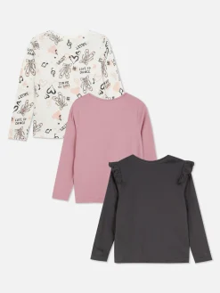 Lot De 3 T-shirts à Manches Longues Et à Motif Ballet