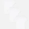 Lot De 3 T-shirts De Sous-vêtement Avec Col En V