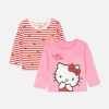 Lot De 2 T-shirts Hello Kitty à Manches Longues