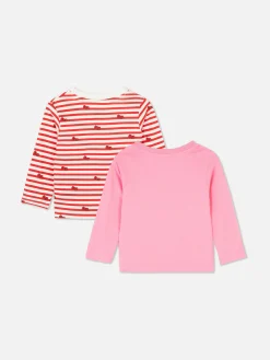 Lot De 2 T-shirts Hello Kitty à Manches Longues