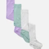 Lot De 3 collants Côtelés Variés