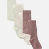 Lot De 3 collants Côtelés Variés