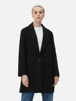 Manteau à Boutonnage Simple Classique