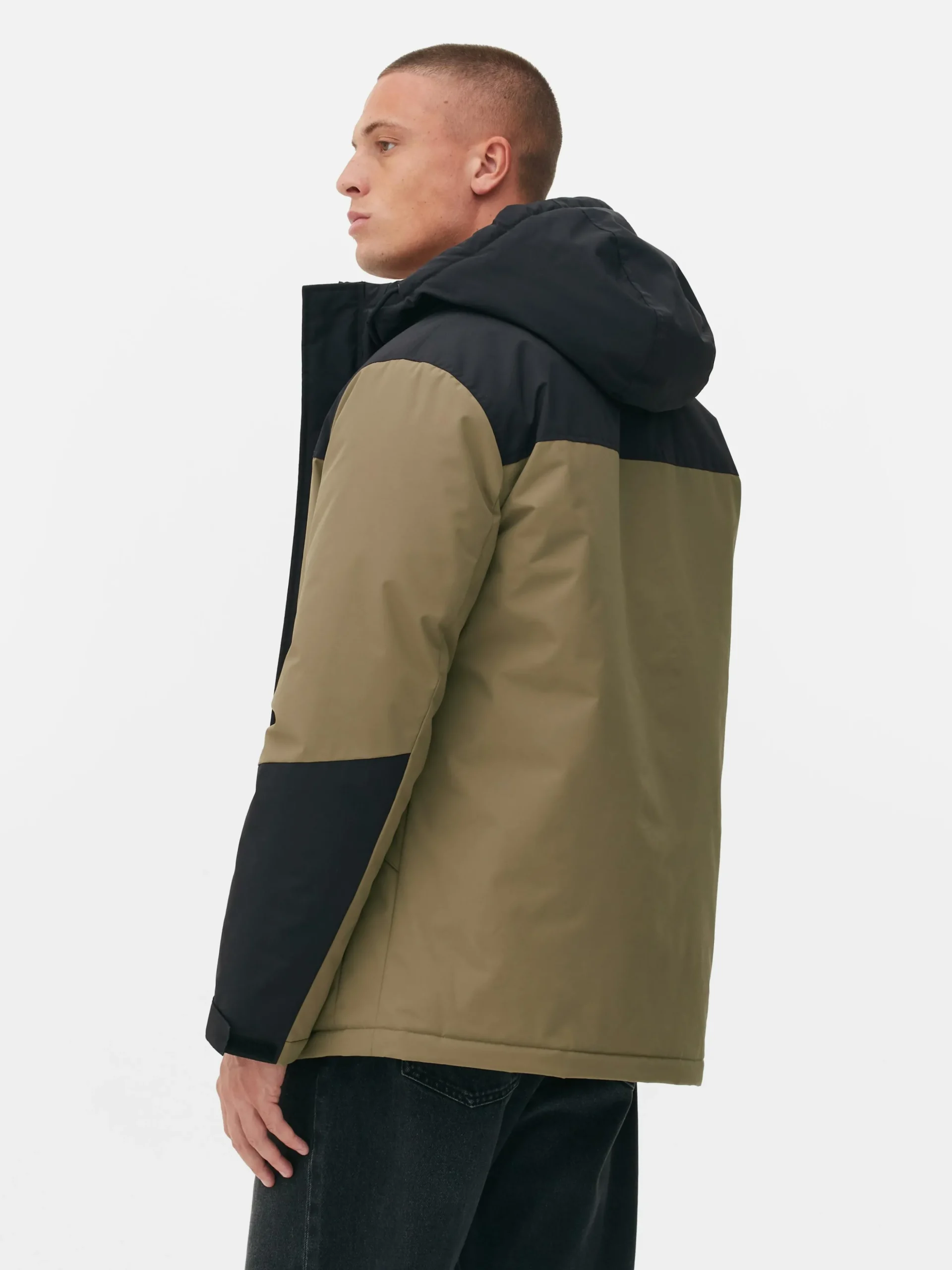 Manteau Court Color Block