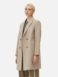 Manteau Croisé En Sergé