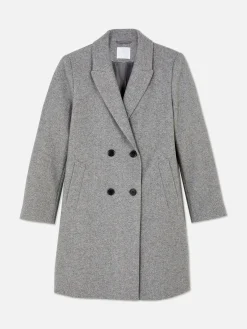 Manteau Croisé En Sergé