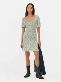 Mini Robe Froncée En Plissé