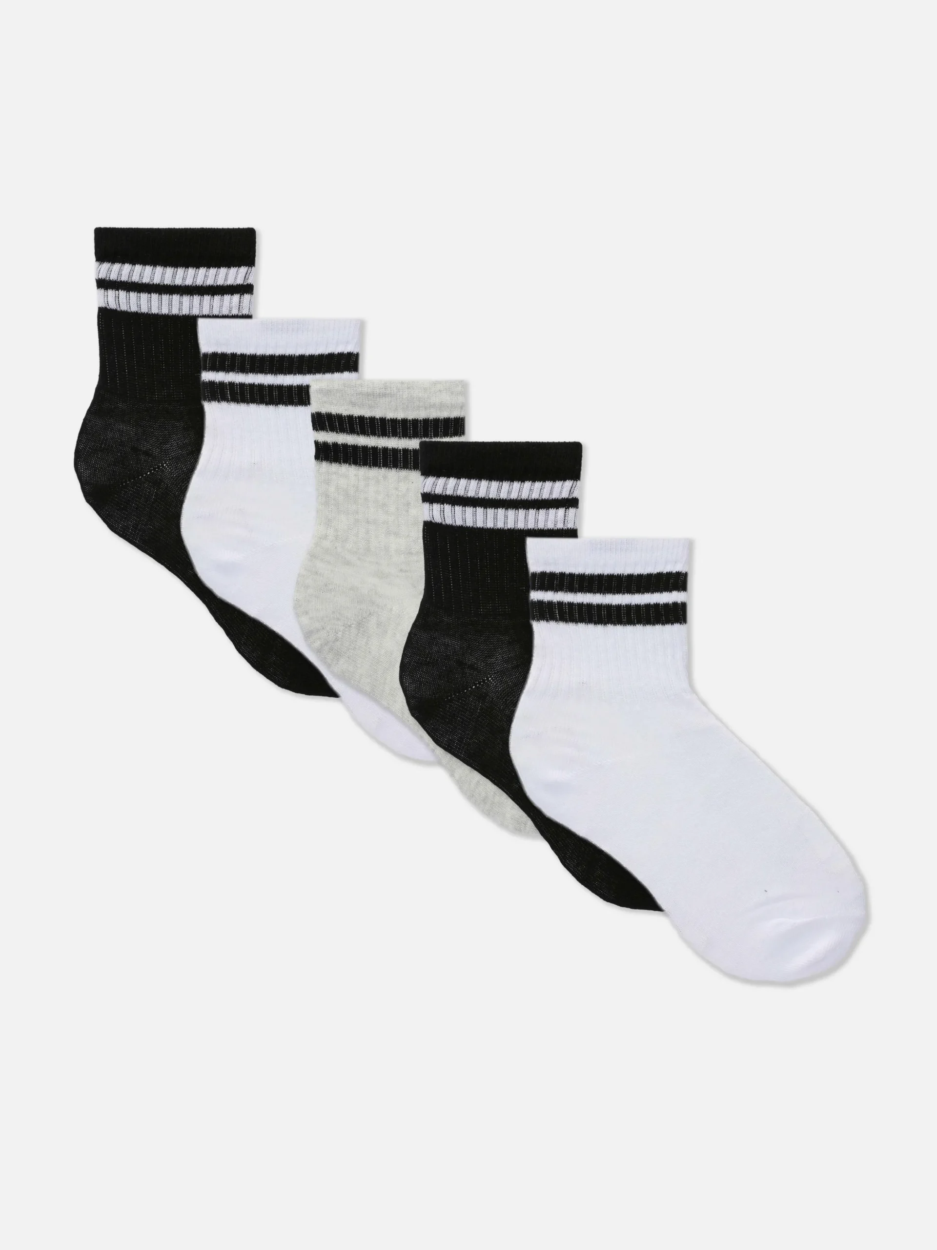 5 Paires De Socquettes De Sport à Rayures