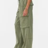 Pantalon Cargo à Nouer à La Taille