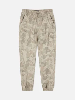 Pantalon Cargo Décontracté Resserré Aux Chevilles