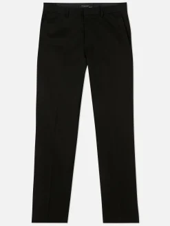Pantalon En Sergé Coupe Droite