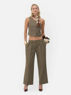 Pantalon Large Plissé Rita Ora