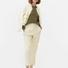 Pantalon Taille Haute Surpiqué