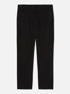 Pantalon Taille Haute Surpiqué
