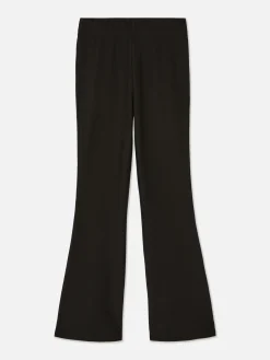 Pantalon évasé Côtelé