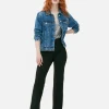 Pantalon évasé En Point De Rome