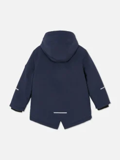 Parka à Capuche Et Quatre Poches