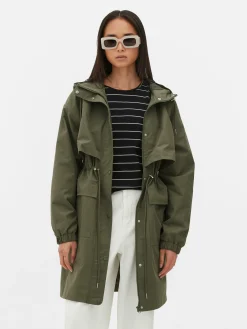 Parka Imperméable à Cordon De Serrage