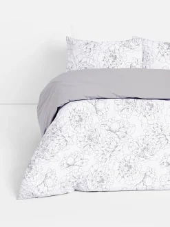 Parure De Lit King Size Texturée à Motif Floral