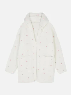 Peignoir De Pyjama Brodé De Roses