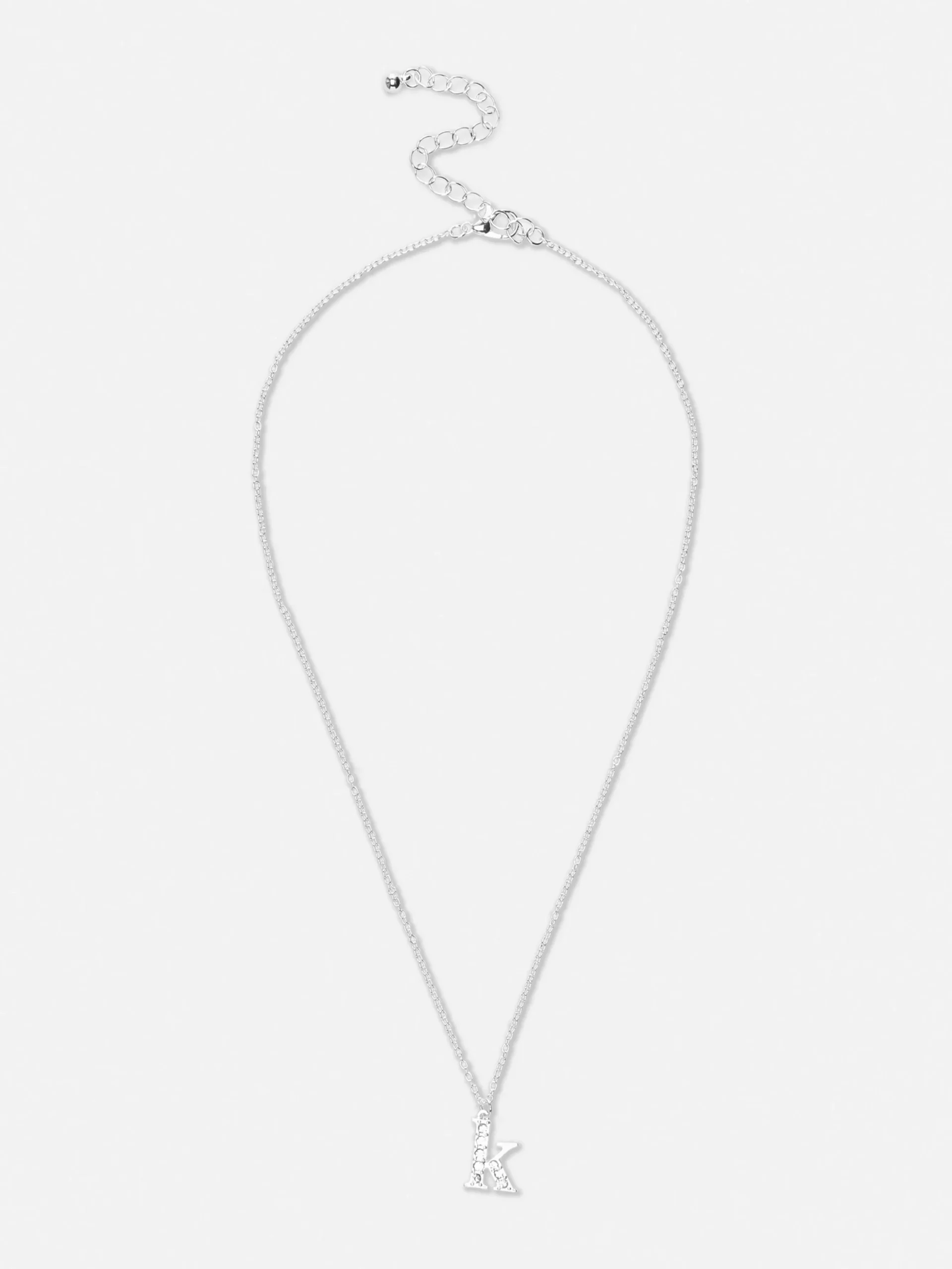 Pendentif à Initiale Et Strass