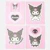 Pochette De 6 Autocollants à Bagages Hello Kitty Kuromi