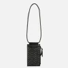 Pochette Pour Téléphone Zippée Et Matelassée à Chevrons