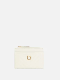 Porte-cartes Matelassé à Initiale