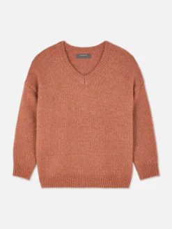 Pull Coupe Regular à Col En V