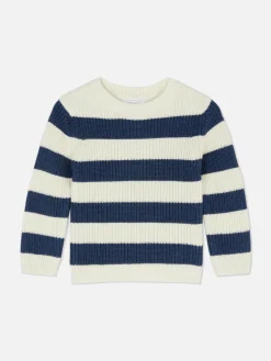 Pull En Maille Rayé