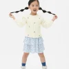 Pull En Maille Torsadée à Fleurs Brodées