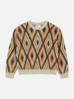 Pull En Tricot à Motif Losange Rita Ora