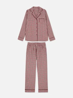 Pyjama En Flanelle à Manches Longues
