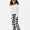 Pyjama En Flanelle Brodé