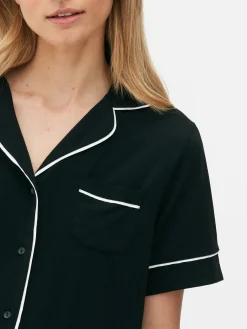 Pyjama En Jersey à Manches Courtes