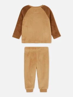 Pyjama En Molleton à Motif Ours