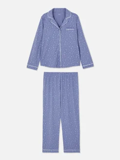 Pyjama Long Boyfriend à Motif