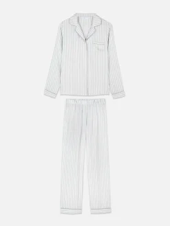Pyjama Long Boyfriend à Rayures