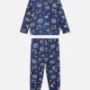 Pyjama Long En Velours à Motif Chantier