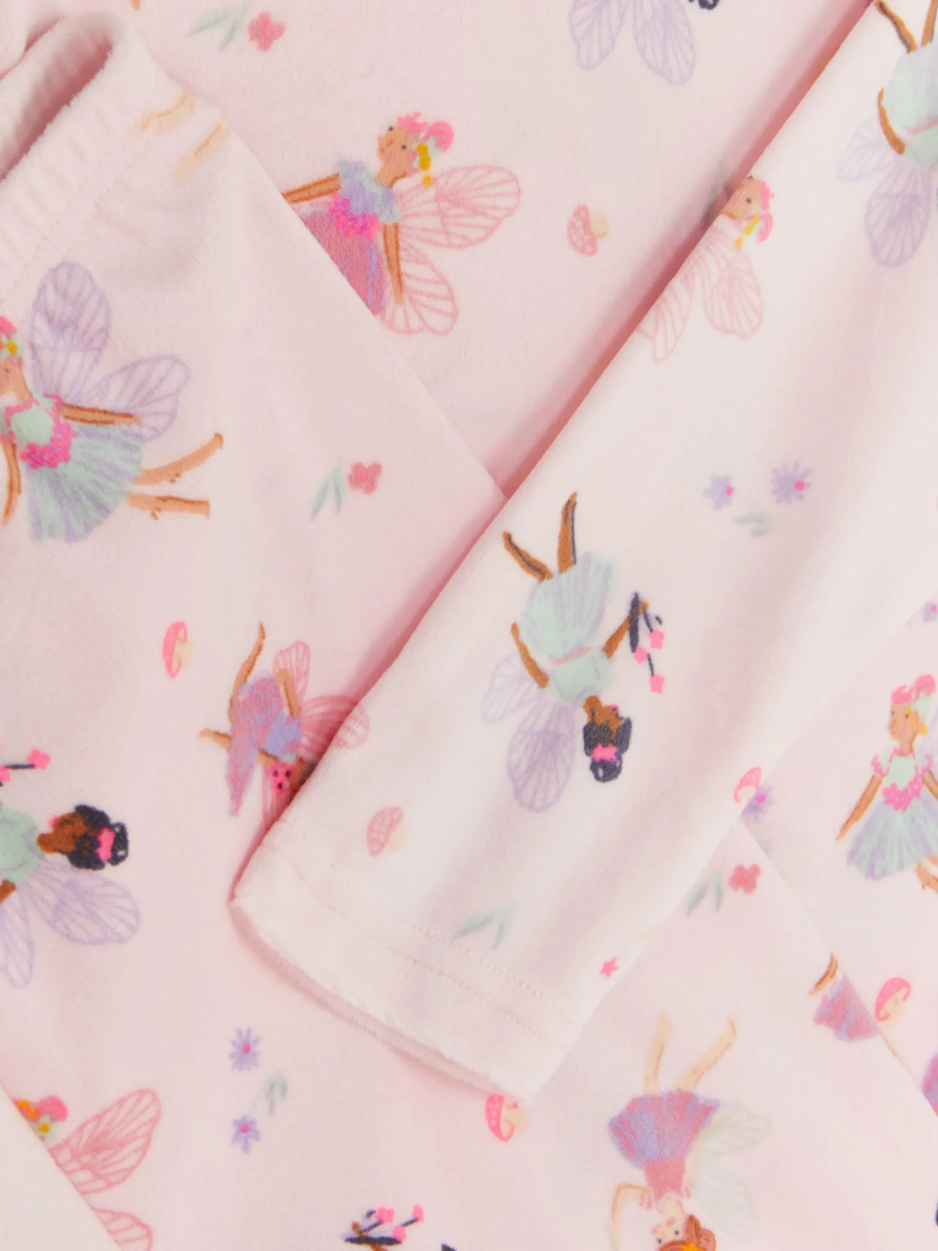 Pyjama Long En Velours à Motif Fée