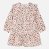 Robe à Volants à Motif Floral