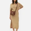 Robe Mi-longue Avec Col En V