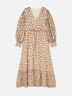 Robe Mi-longue Boho à Col En V