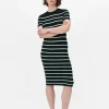 Robe-pull Mi-longue à Manches Courtes
