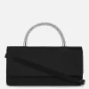 Sac à Bandoulière En Satin Avec Anse à Strass