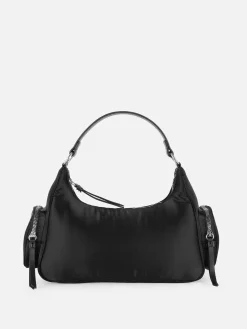 Sac Bandoulière En Satin Avec Poche