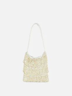 Sac Bandoulière Orné De Fausses Perles